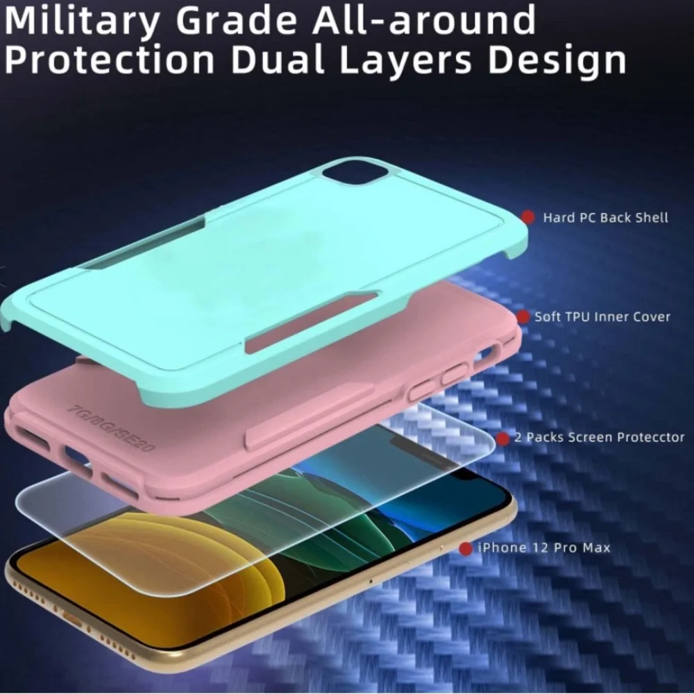 💥 2/$10 B1B iPhone 12 Pro Max case 6.7 inch